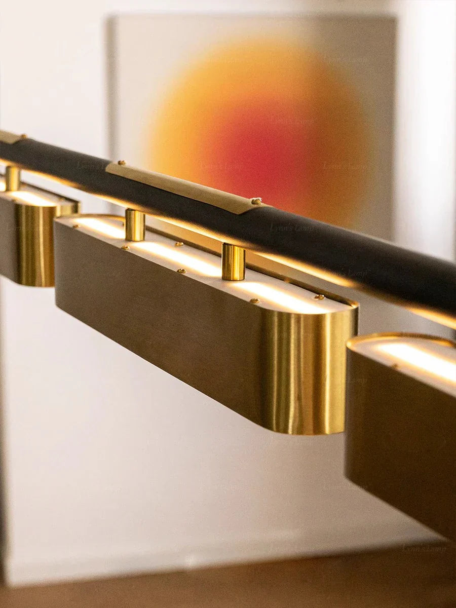 Modern stainless steel brushed gold pendant lamp dining room