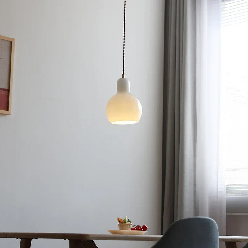 DecorBites™ Glass LED Pendant Lamp | Adjustable Nordic Hanging Light