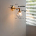 DecorBites™ Clear Glass LED Wall Sconce Rotate Up Down, Perfect for Dining Room, Bathroom