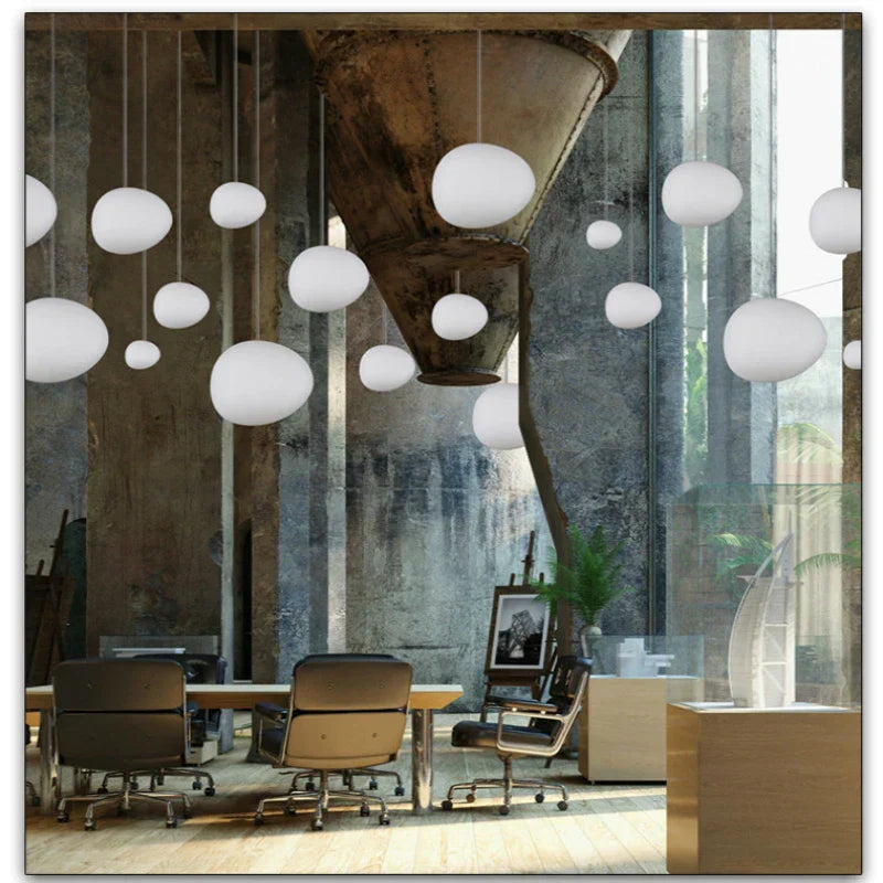 DecorBites™ Glass Ball LED Pendant Light for Modern Living Room Décor