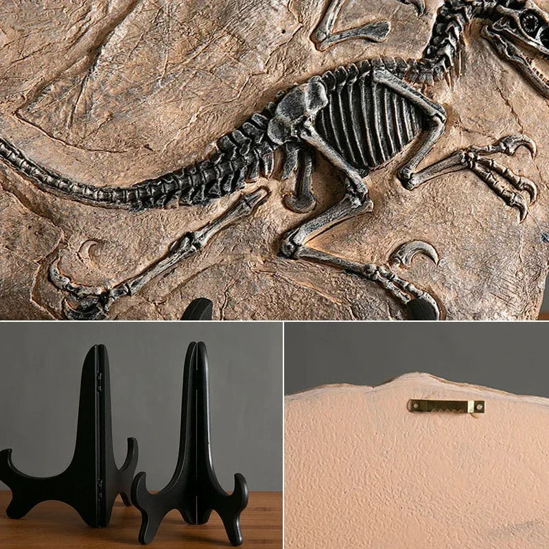 DecorBites™ Dino Fossil Resin Craft: Retro Animal Statue, Indoor Living Room Decor & Gift