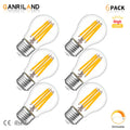 DecorBites™ LED Filament Globe Bulbs G45 E27 6.5W High Lumens Ultra Bright Glass Bulbs