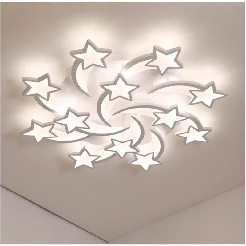 DecorBites™ LED Acrylic Chandelier Lights with Remote for Home Indoor Lighting