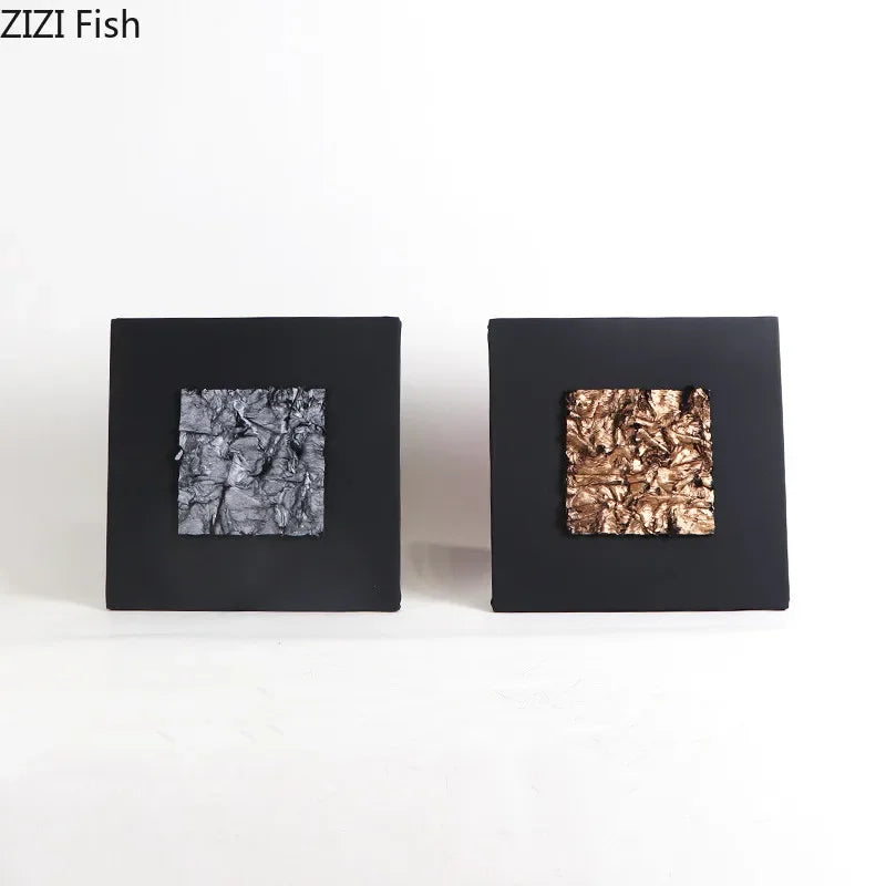 DecorBites™ Gilded Fabric Wall Art Hanging Ornaments Modern Home Decor
