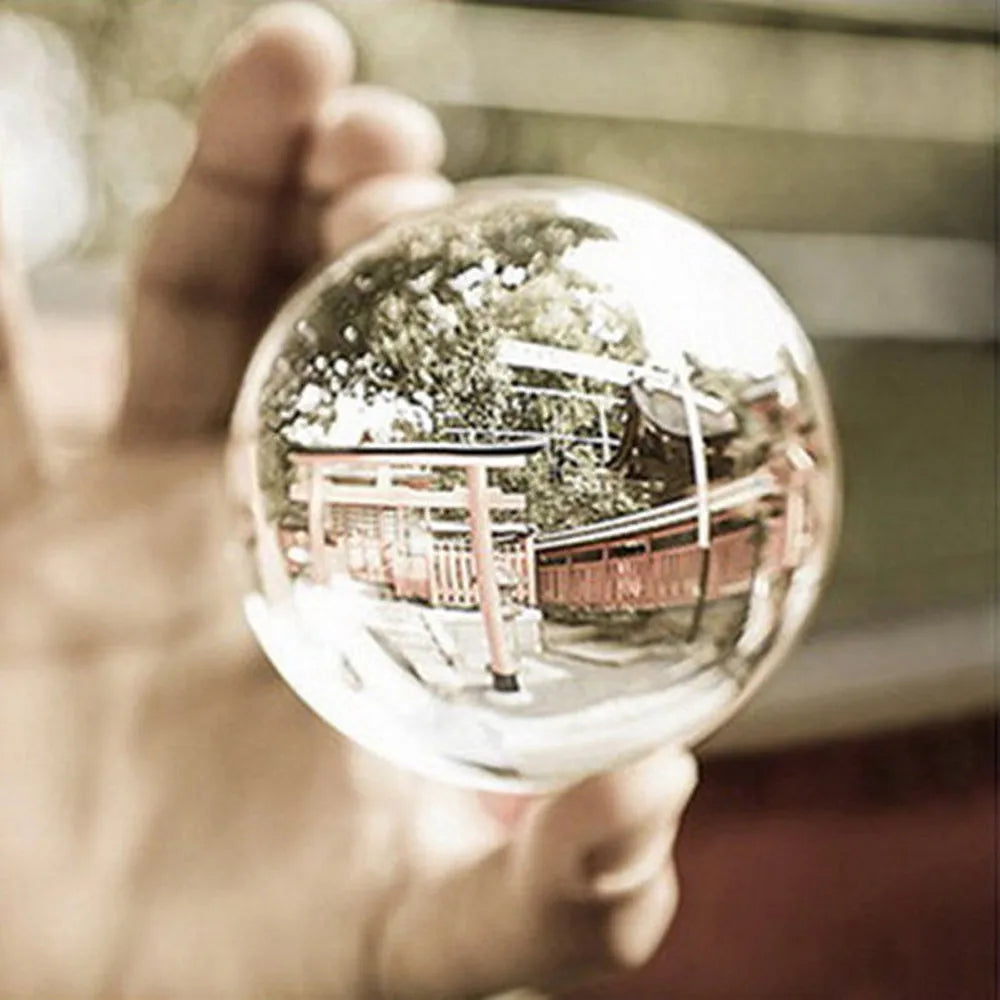 DecorBites™ Glass Crystal Ball 4cm Mirrored Photography Prop Fengshui Home Decor