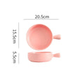DecorBites™ Ceramic Single Handle Salad Bowl, Microwave Safe for Breakfast, Dessert, Soup