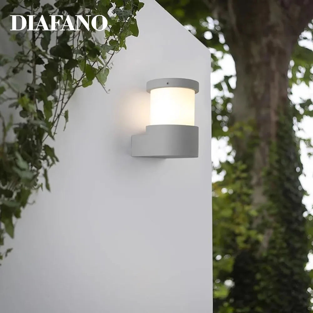 DecorBites™ Concrete Outdoor Wall Lamp | IP65 Waterproof Wall Light for Courtyard, Balcony & Door
