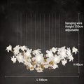 DecorBites™ Crystal Flower Chandelier: Luxury Ceiling Pendant Light for Home Decor