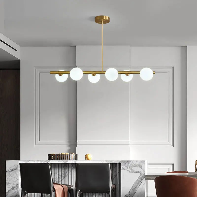 DecorBites™ Glass Ball Pendant Chandeliers LED Hanging Lights for Home Decor