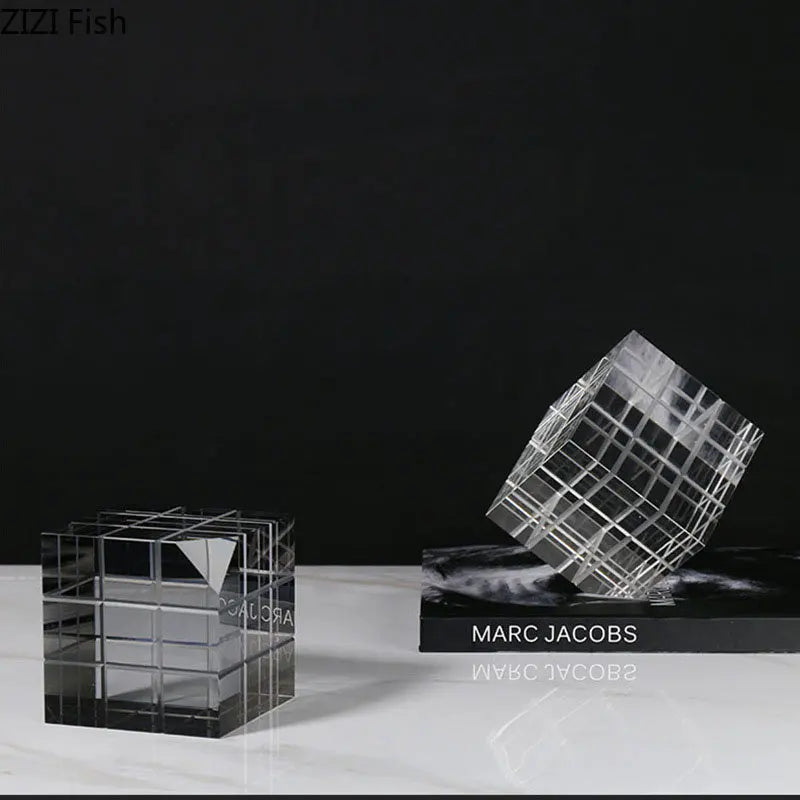 DecorBites™ Crystal Magic Cube Desk Ornament Sculpture DecorationCrafts