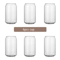 DecorBites™ Glass Cup Set with Bamboo Lid: Bubble Tea, Coffee, Wine, Milk Tea Mug.