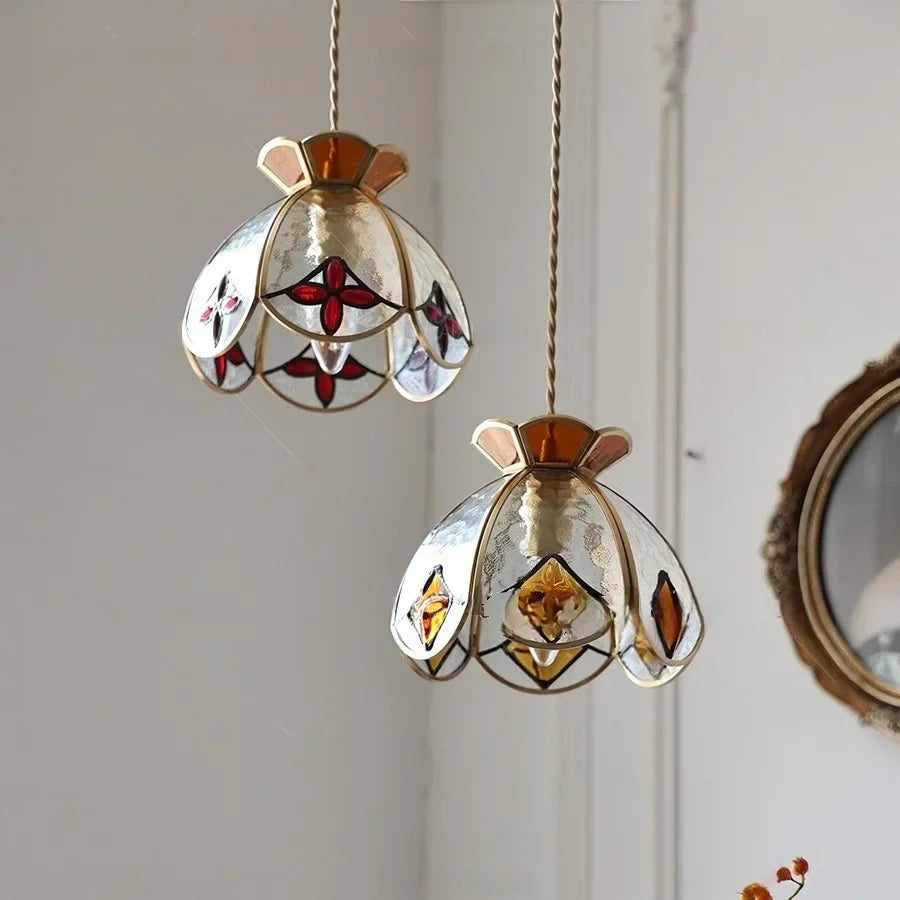 DecorBites™ Crown Diamond Glass Pendant Lamp, LED Modern Hanging Light