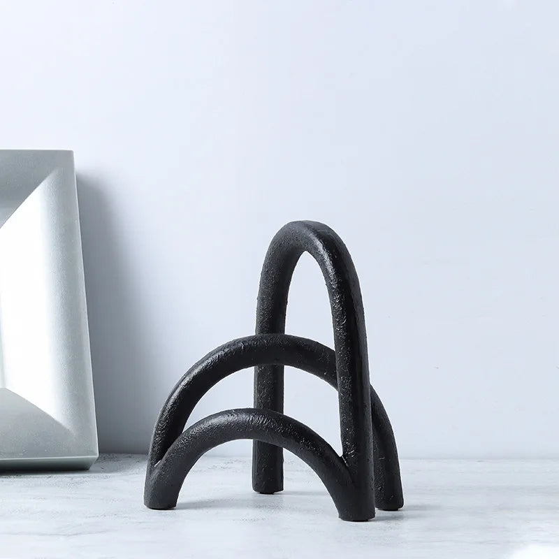 DecorBites™ Abstract Resin Geometry Arch Decor Figurine Craft for Home Decor
