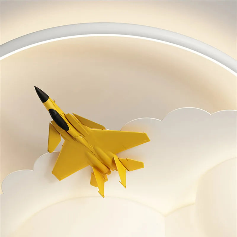 DecorBites™ Kids Cloud Airplane Chandelier Ceiling Light for Children's Bedroom