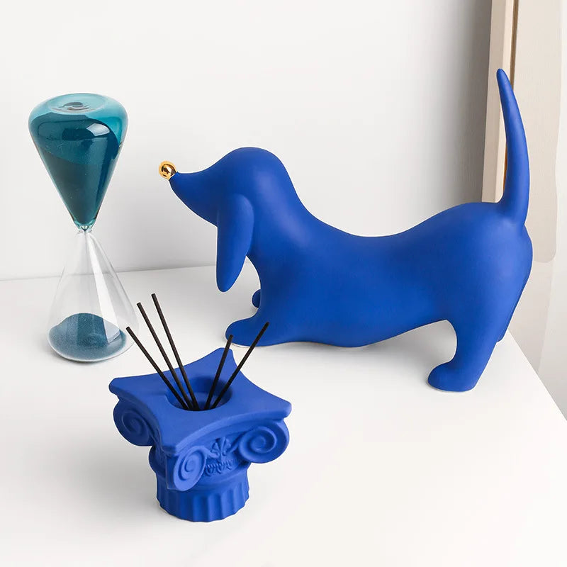 DecorBites™ Doberman Ceramic Art Statue | Nordic Luxury Home Decor Ornaments