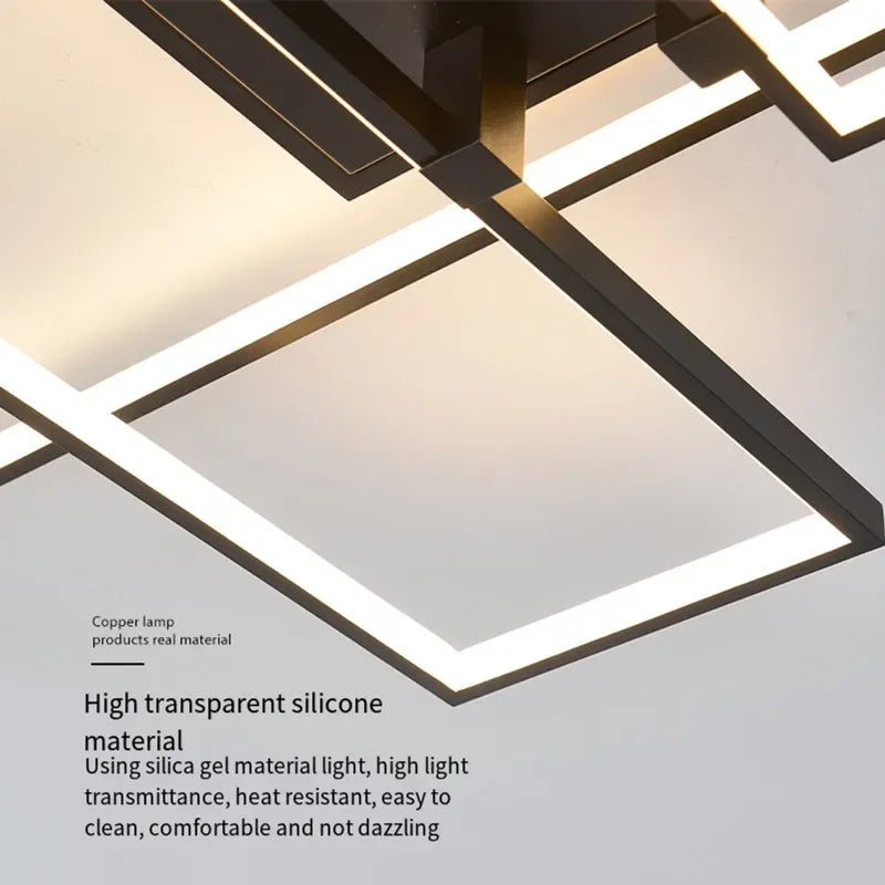 DecorBites™ LED Ceiling Chandelier: Modern Living Room Dining Kitchen Decor Lighting Fixture