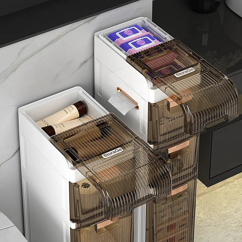 DecorBites™ Crevice Storage Rack Multi-Layer Drawer Organizer for Bathroom, Kitchen, and Car