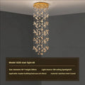 DecorBites™ Crystal Staircase Chandelier | Modern Elegant Loft Villa Lighting Fixture