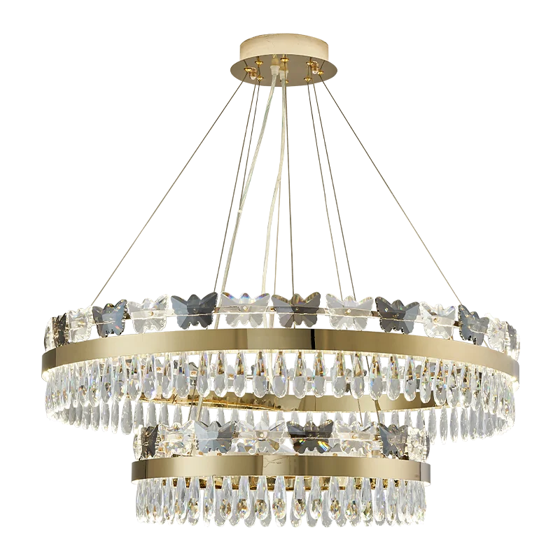 DecorBites™ Crystal Butterfly Living Room Lamp: Luxury Postmodern Dining Room Lighting