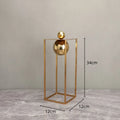 DecorBites™ Geometric Gold Frame Sculpture Decorative Figurines Metal Home Decor
