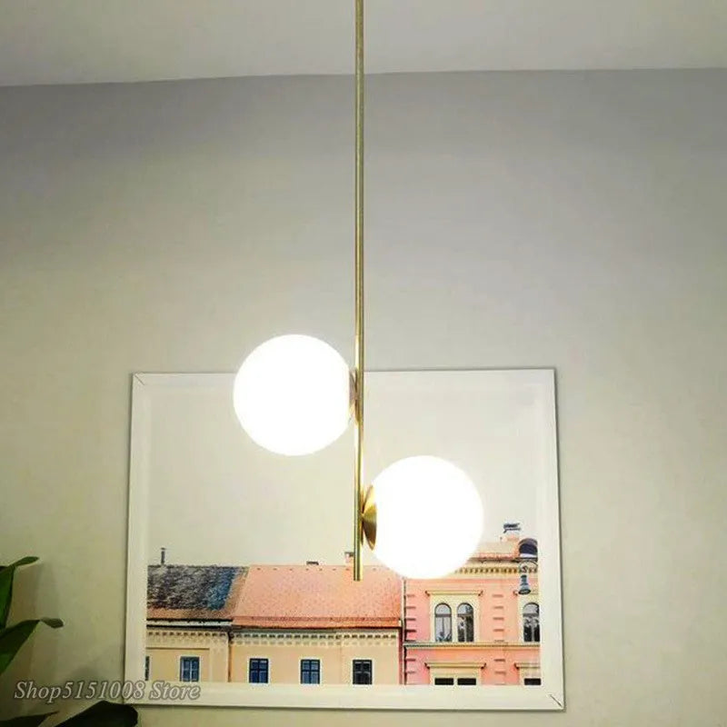 DecorBites™ Glass Ball LED Pendant Light for Modern Living Spaces