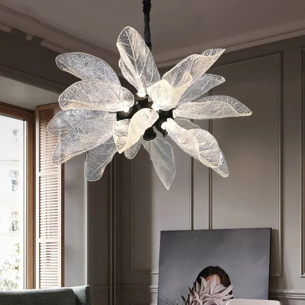 DecorBites™ Elegant Copper Chandelier Light for Kitchen Dining Living Room - Modern Luxury Crystal Lamp