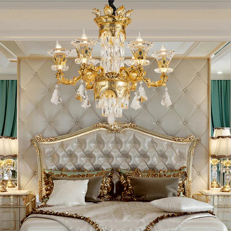 DecorBites™ Crystal Chandelier: Modern, Simple Luxury Lighting for Living Room, Restaurant, Home