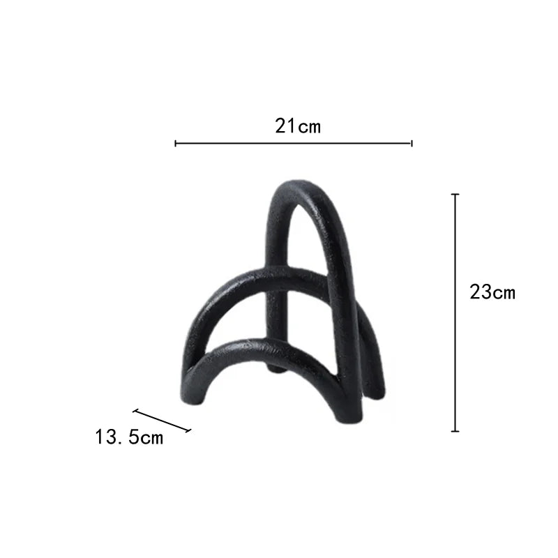 DecorBites™ Abstract Resin Geometry Arch Decor Figurine Craft for Home Decor