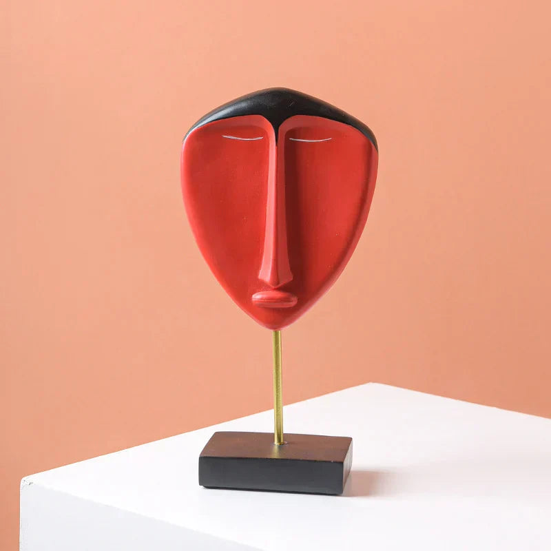 DecorBites™ African Abstract Face Monkey Sculpture for Modern Home Decor