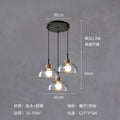 DecorBites™ Clear Glass Pendant Lamp with LED Lights for Home Decor