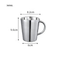 DecorBites™ Double-Layer Stainless Steel Thermal Mug with Handle for Coffee and Beer