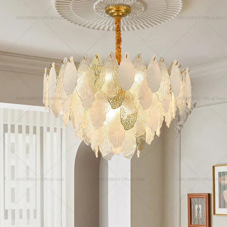 DecorBites™ French Crystal Chandelier for Elegant Living Room, Bedroom, or Restaurant