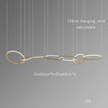 DecorBites™ Gold Round Ceiling Chandelier - Elegant Dining Room Hanging Lamp