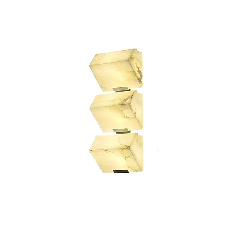 DecorBites™ Art Deco Marble Cube LED Wall Sconce Indoor Outdoor IP54 Waterproof