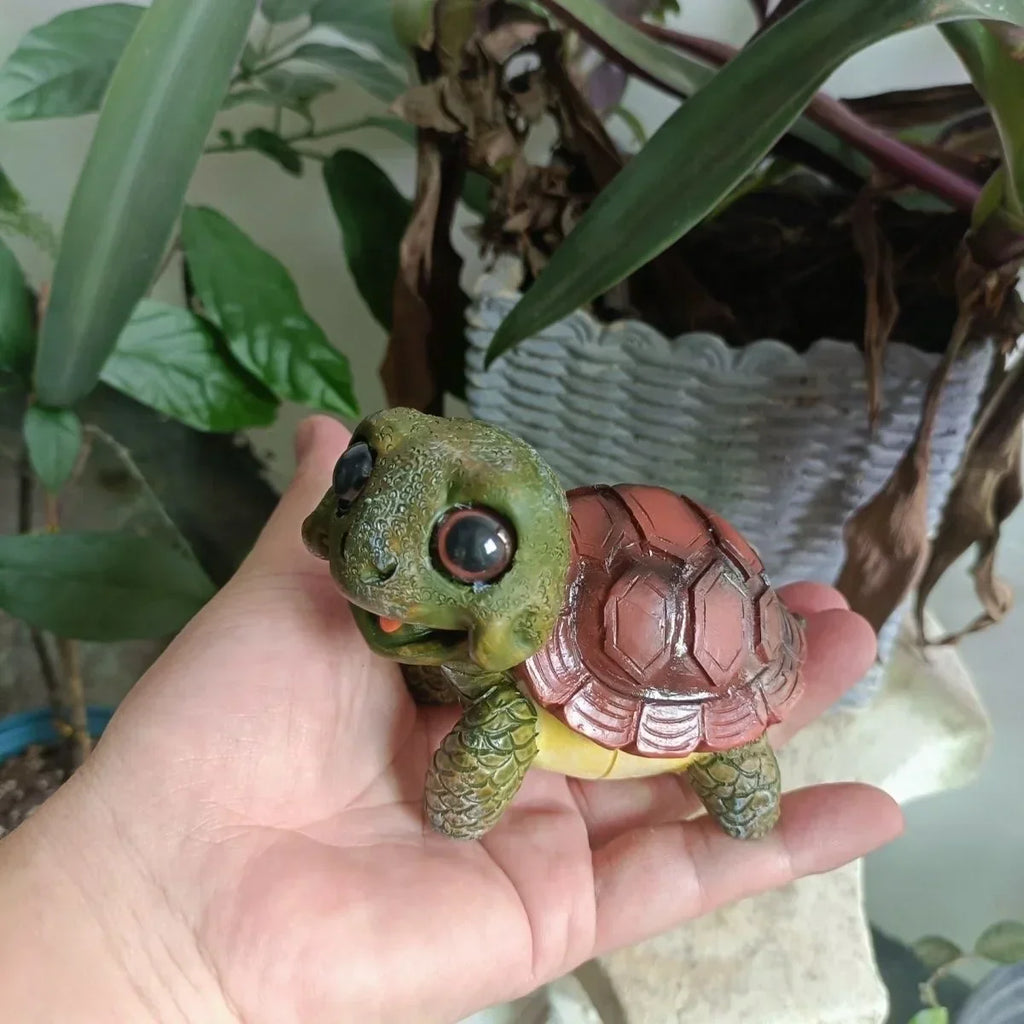 DecorBites™ Crawling Turtle Sculpture Resin Decor for Garden, Yard, Balcony, Lawn