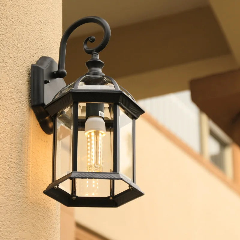 DecorBites™ Black Bronze Wall Lamp Sconce Light Fixtures for Indoor/Outdoor Lighting