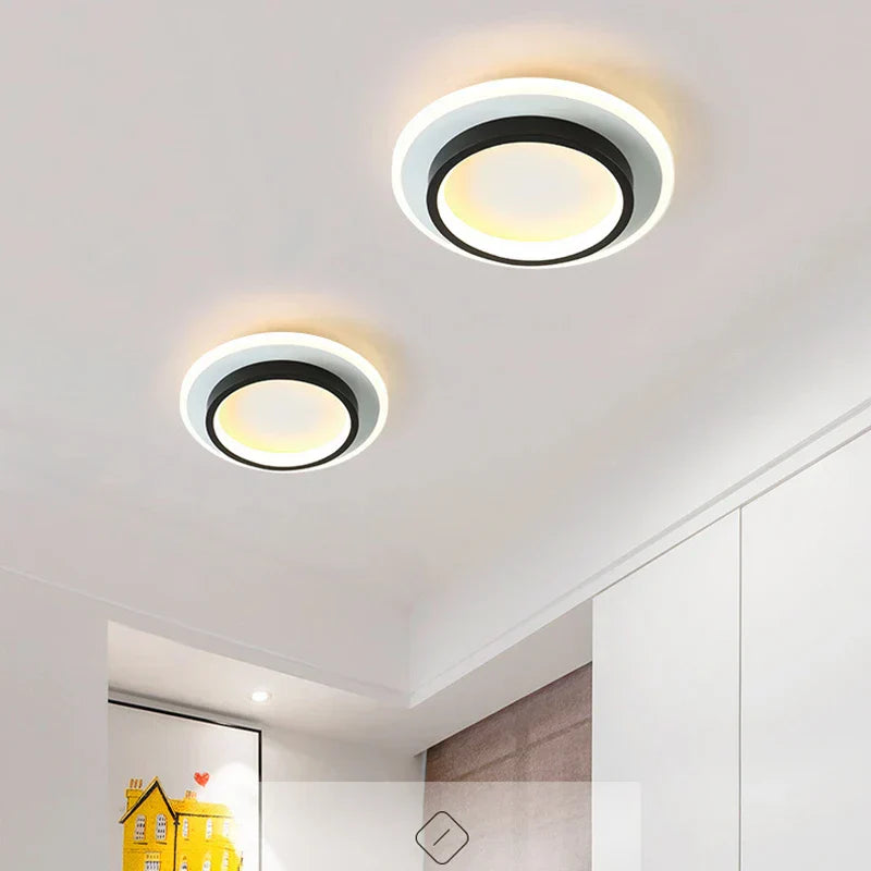 DecorBites™ LED Ceiling Lamp: Square Round Indoor Lighting, Bedroom, Entrance Hall, Neutral/Cool/Warm White
