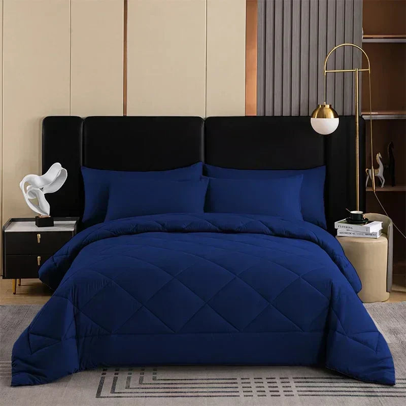 DecorBites™ King Size Quilt Set with Pillowcase - Soft, Breathable, and Durable Comforter