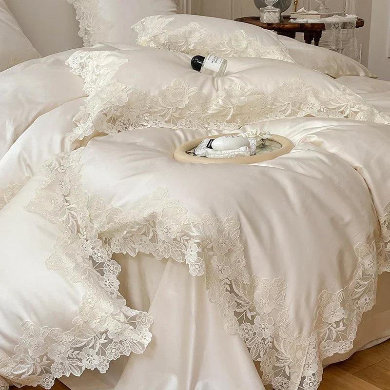 DecorBites™ French Wedding Chic 1000TC Egyptian Cotton Bedding Set