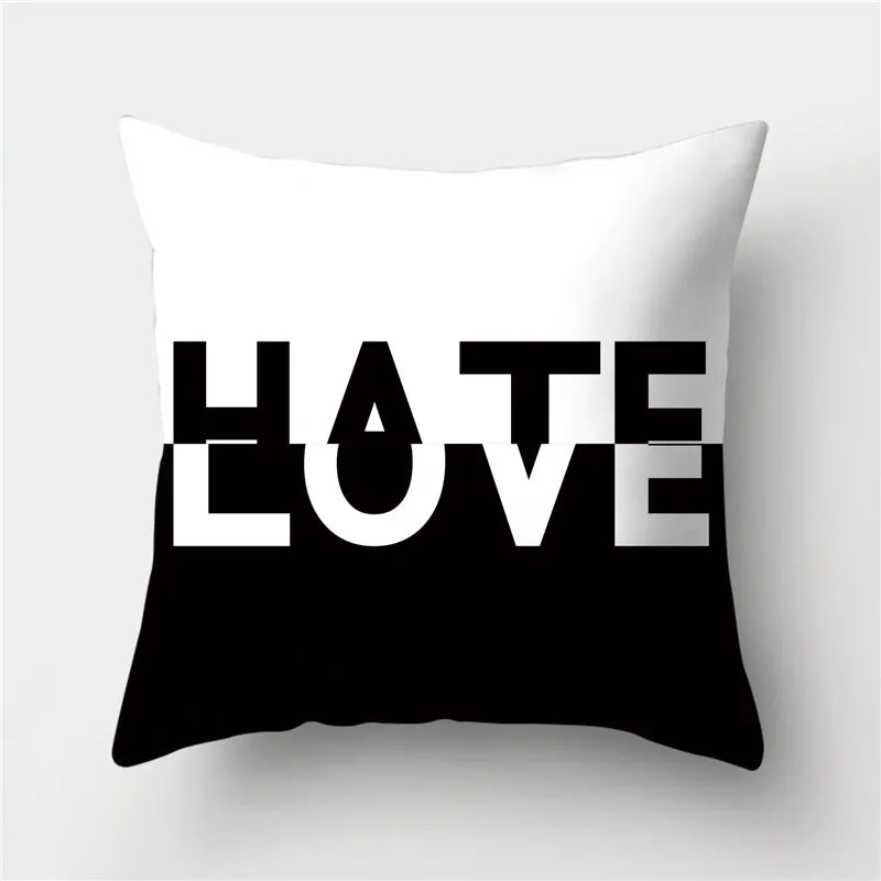 DecorBites™ Geometric Stripes Pillowcase 45x45cm Polyester Cushion Cover for Living Room