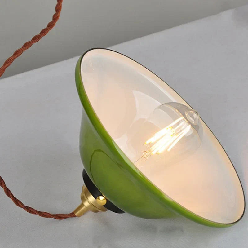 DecorBites™ Green Glass Adjustable LED Pendant Lights for Modern Nordic Home Decor