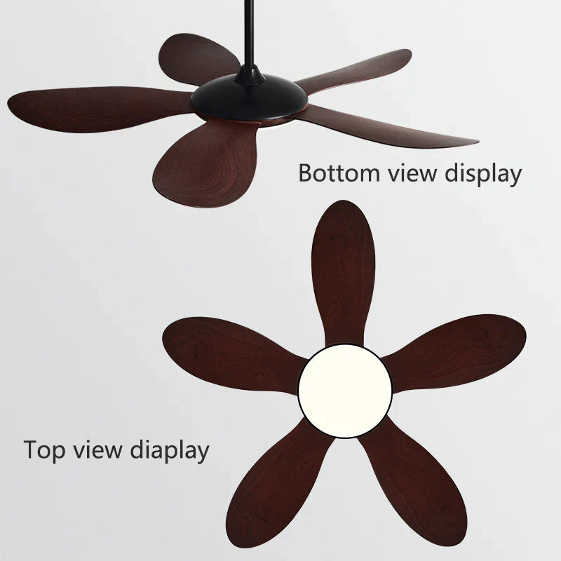 DecorBites™ Black DC Ceiling Fan Light Strong Wind Indoor Electric Fan 2023