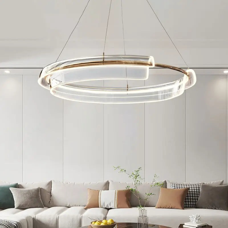 DecorBites™ Italian Minimalist Chandelier for Living Room, Bedroom, and Dining Room