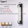 DecorBites™ Dimmable LED Stainless Steel Outdoor Wall Sconce for Villa Garage Garden Courtyard
