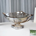 DecorBites™ Large Crystal Glass Fruit Plate | Elegant Home Luxury Decor Ornaments