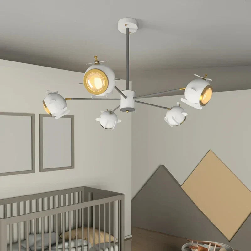 DecorBites™ Helicopter Chandeliers: Indoor Hanging Lights for Kids' Bedrooms and Living Rooms