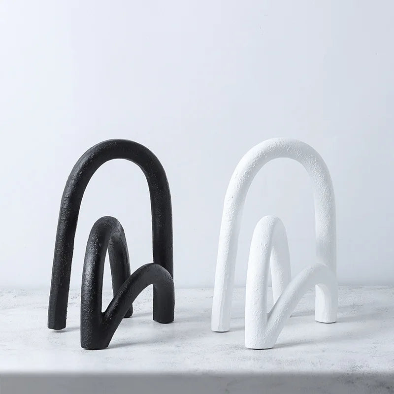 DecorBites™ Abstract Resin Geometry Arch Decor Figurine Craft for Home Decor