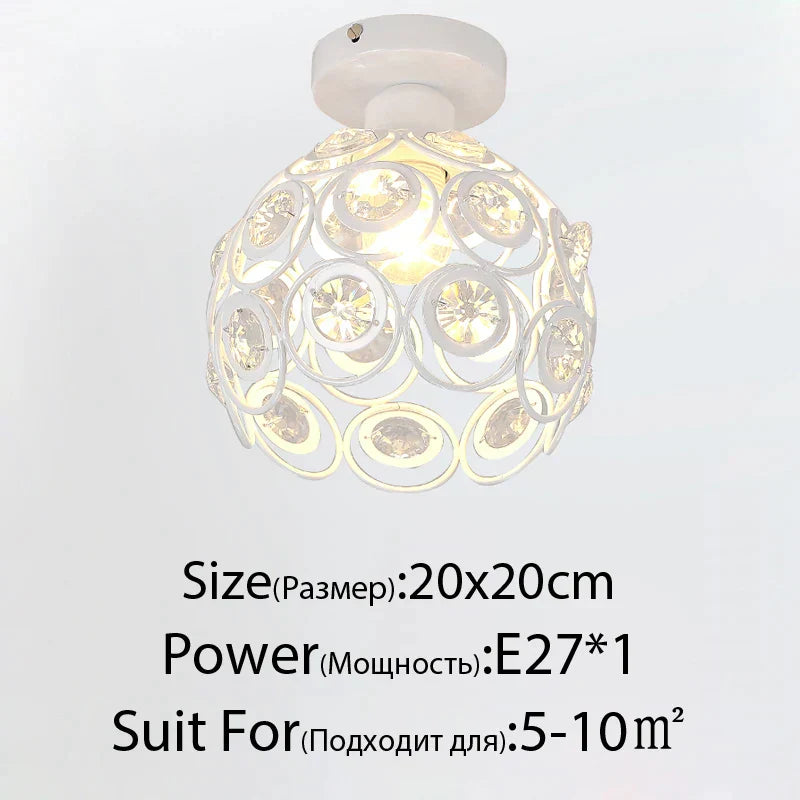 DecorBites™ Crystal Glass Nordic LED Chandelier for Modern Indoor Lighting