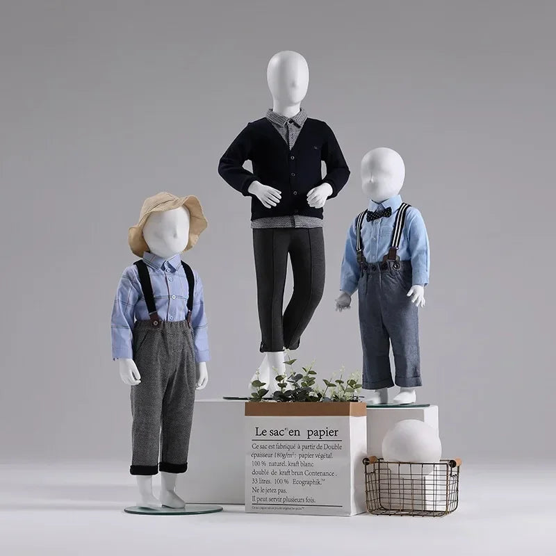 DecorBites™ Kids Full Body Mannequins for Children's Clothing Store - Child Display Stands