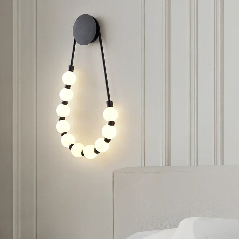 DecorBites™ LED Fancy Necklace Wall Lamp for Bedside & Living Room